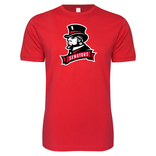  Next Level Red Softstyle T Shirt - Senators