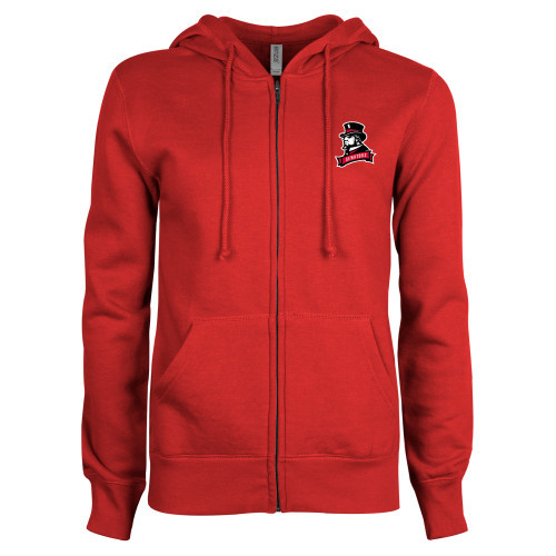 Main Image for  ENZA Womens Red Fleece Full Zip Hoodie