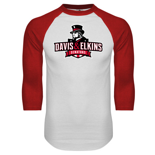 Main Image for  White/Red Raglan Baseball T Shirt