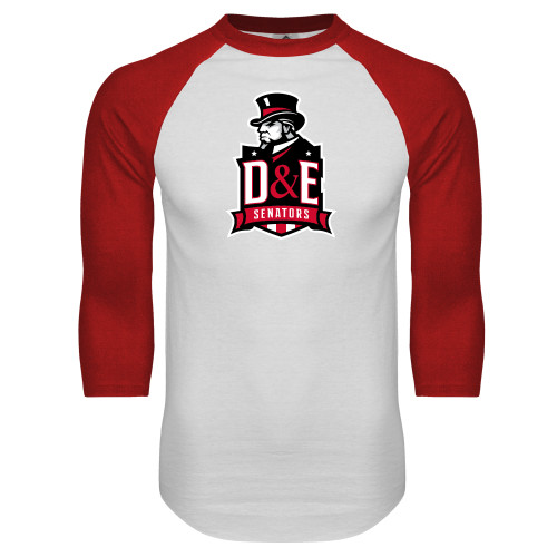 Main Image for  White/Red Raglan Baseball T Shirt