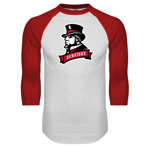 Main Image for  White/Red Raglan Baseball T Shirt