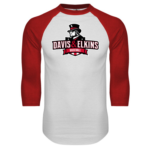 Main Image for  White/Red Raglan Baseball T Shirt