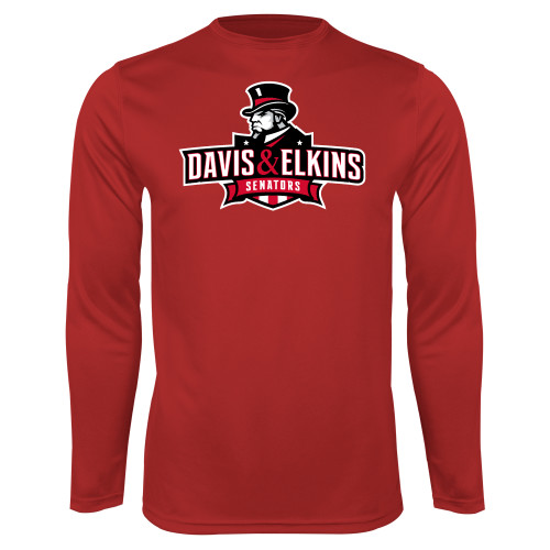  Red Performance Long Sleeve Shirt - Primary Mark