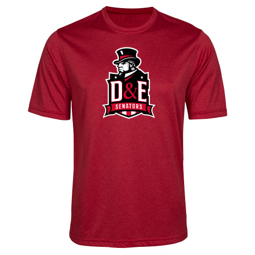  Red Heather Performance Contender Tee - DE Senators