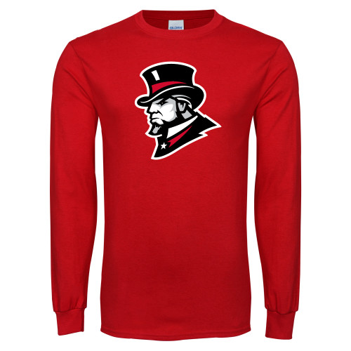  Red Long Sleeve T Shirt - Senator Head
