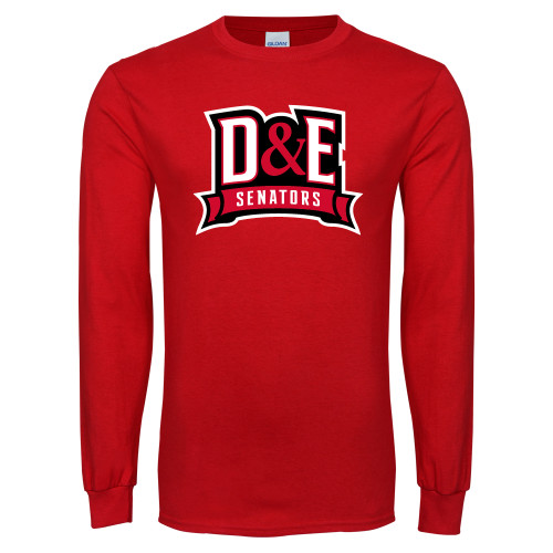  Red Long Sleeve T Shirt - D and E Senators