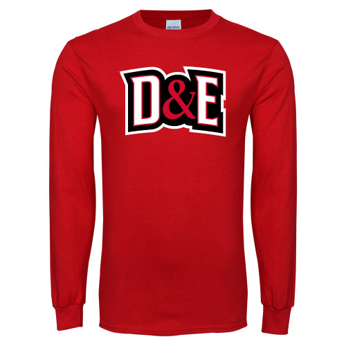  Red Long Sleeve T Shirt - D and E