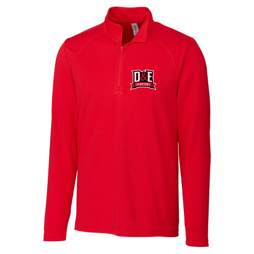  C&B Red Clique Ice Pique Half Zip - D and E Senators