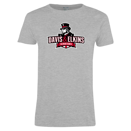  Womens Grey Short Sleeve Tee - Primary Mark