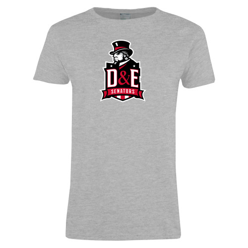  Womens Grey Short Sleeve Tee - DE Senators