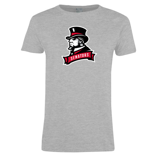  Womens Grey Short Sleeve Tee - Senators
