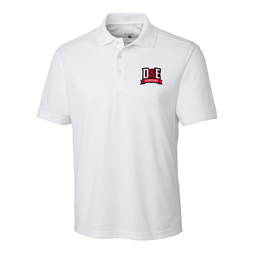  C&B Clique Ice White Pique Polo - D and E Senators