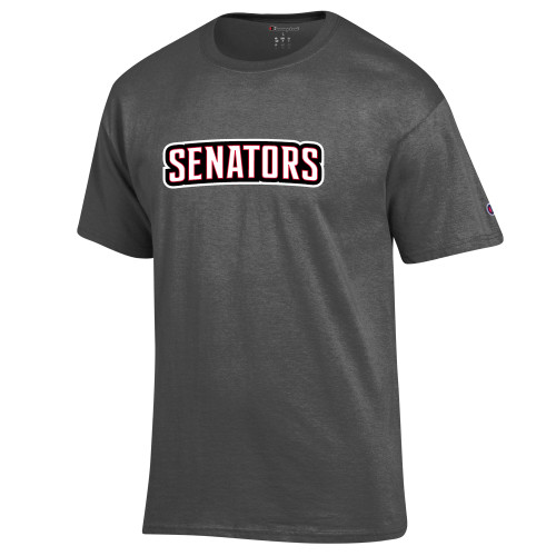  Champion Granite Heather T Shirt - Senators Word Mark