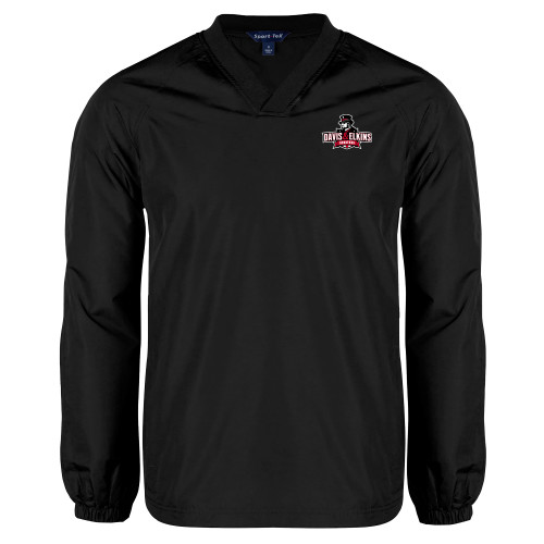  Black V Neck Raglan Windshirt - Primary Mark