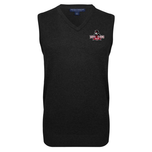  Black VNeck Sweater Vest - Primary Mark