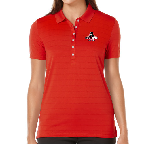  Callaway Womens Red Opti Vent Polo - Primary Mark