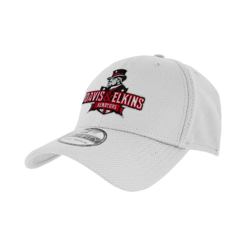  New Era White Diamond Era 39Thirty Stretch Fit Hat - Primary Mark