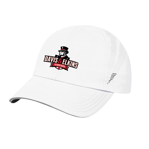  Womens White Performance Cap - Primary Mark