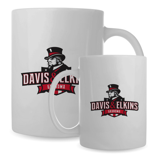 Davis & Elkins Full Color White Mug 15oz