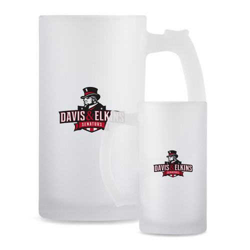  Full Color Decorative Frosted Glass Mug 16oz - Primary Mark