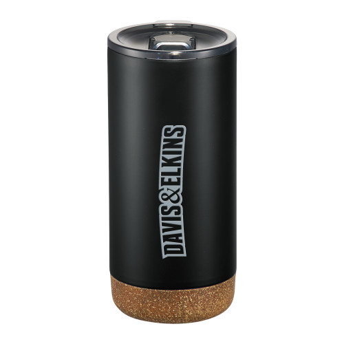  Valhalla Vacuum Insulated Black Tumbler 16oz - Davis and Elkins Wordmark Engraved