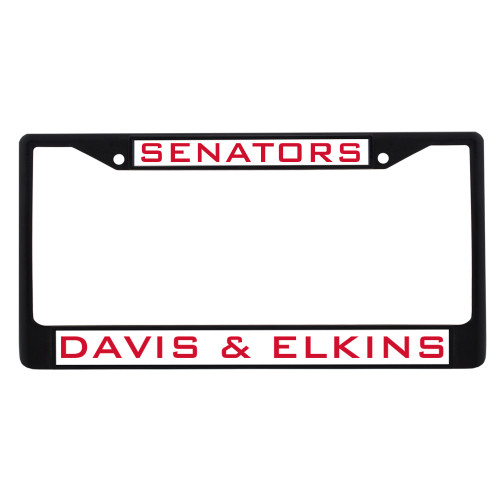  Metal License Plate Frame in Black - Senators