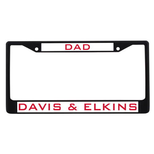  Dad Metal License Plate Frame in Black - Dad
