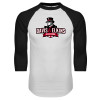 Thumbnail image for  White/Black Raglan Baseball T Shirt
