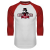 Thumbnail image for  White/Red Raglan Baseball T Shirt