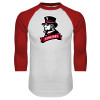 Thumbnail image for  White/Red Raglan Baseball T Shirt