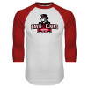 Thumbnail image for  White/Red Raglan Baseball T Shirt