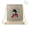 Thumbnail image for  Split Recycled Cotton Grey/Natural Drawstring Bag
