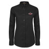 Thumbnail image for  Womens Black Twill Button Down Long Sleeve 