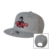 Thumbnail image for  Heather Grey Wool Blend Flat Bill Snapback Hat