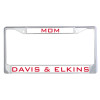 Thumbnail image for  Mom Metal License Plate Frame in Chrome