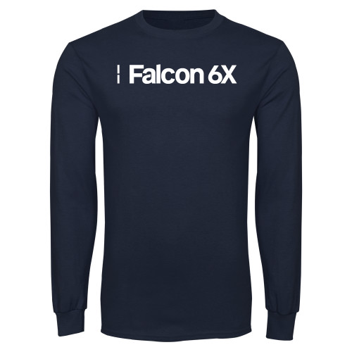  Navy Long Sleeve T Shirt - Falcon 6X