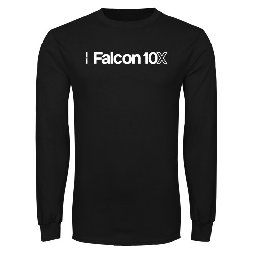  Black Long Sleeve T Shirt - Falcon 10X