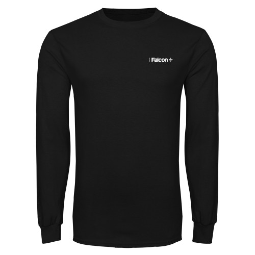  Black Long Sleeve T Shirt - Falcon