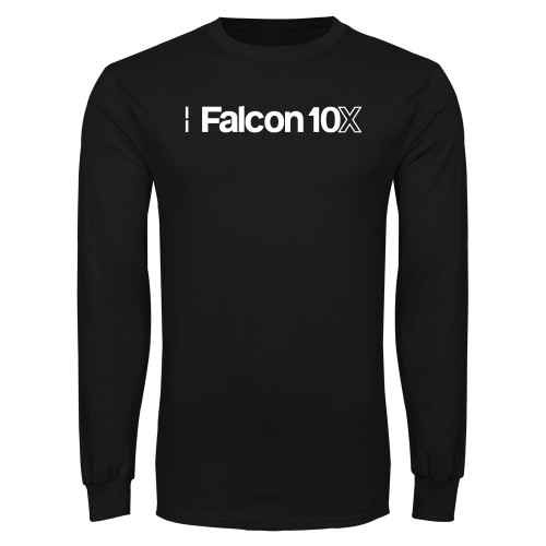  Black Long Sleeve T Shirt - Falcon 10X