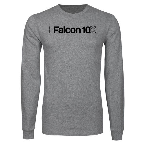  Grey Long Sleeve T Shirt - Falcon 10X