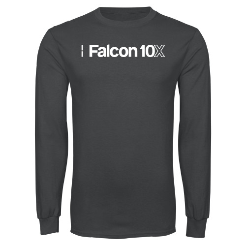  Charcoal Long Sleeve T Shirt - Falcon 10X