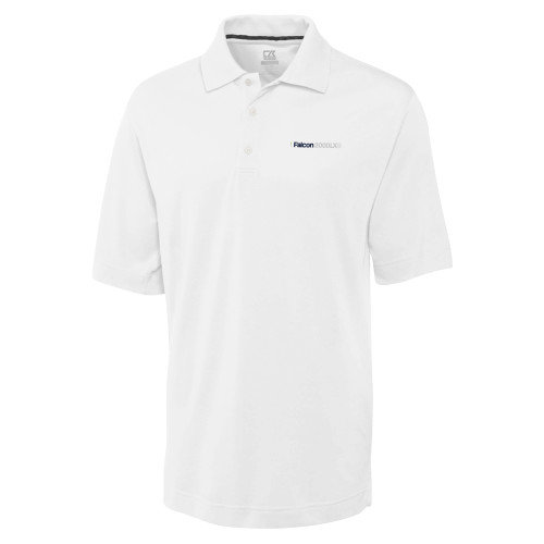  C&B White Advantage TriBlend Pique Polo - Falcon 2000LXS