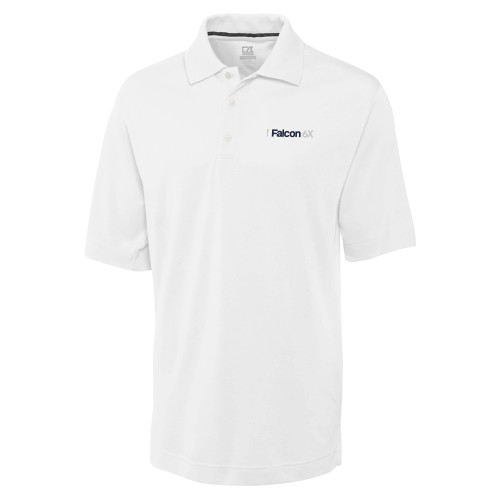  C&B White Advantage TriBlend Pique Polo - Falcon 6X