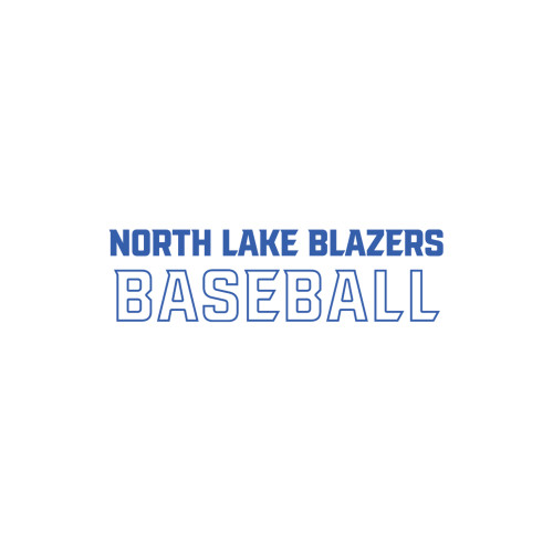  Medium Decal - North Lake Blazers Baseball