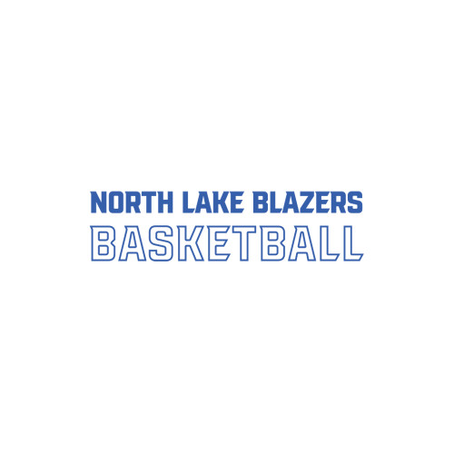  Medium Decal - North Lake Blazers Basketball