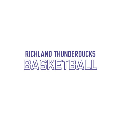  Medium Decal - Richland Thunderducks Basketball