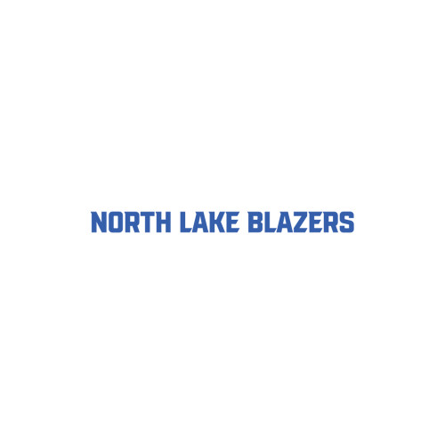  Medium Decal - North Lake Blazers Flat Text