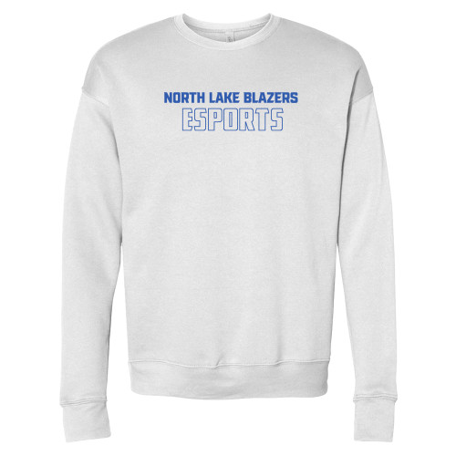  Bella + Canvas White Fleece Crew - North Lake Blazers Esports