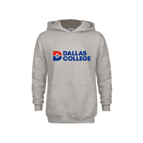  Youth Grey Fleece Hood - Primary Mark