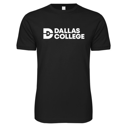  Next Level Black SoftStyle T Shirt - Primary Mark